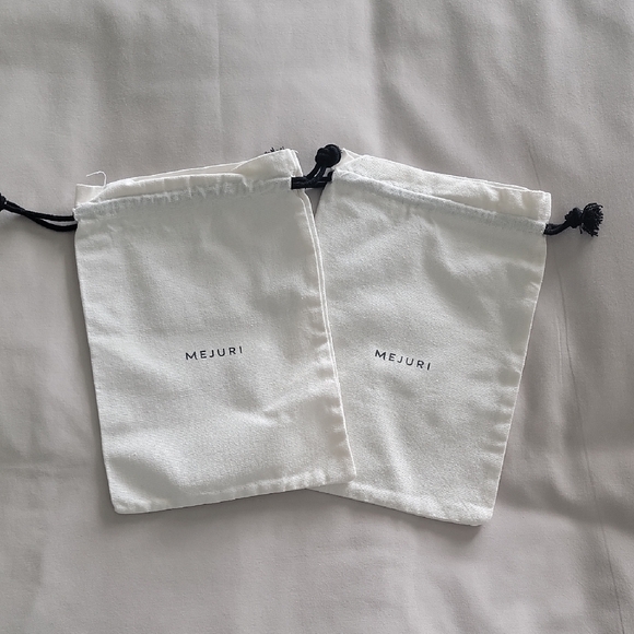 Mejuri Other - Mejuri Cream Jewelry Pouches